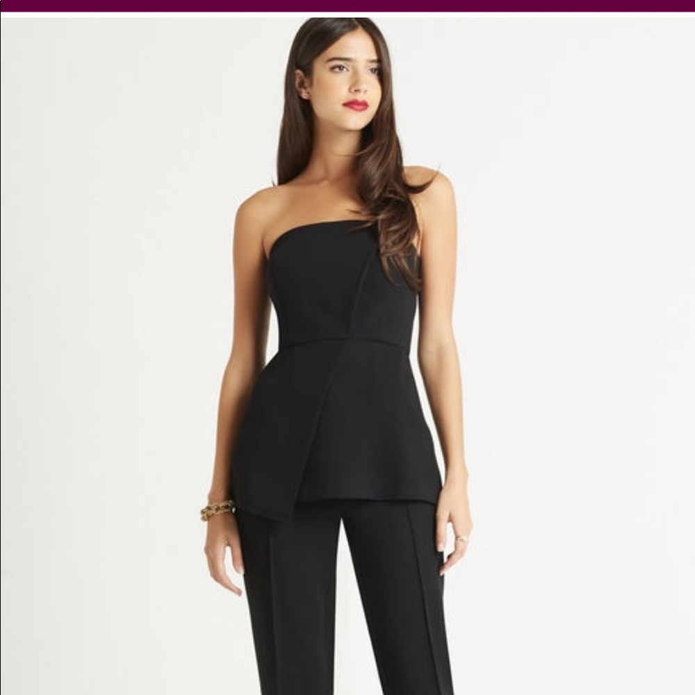 BCBGeneration black asymmetrical strapless top